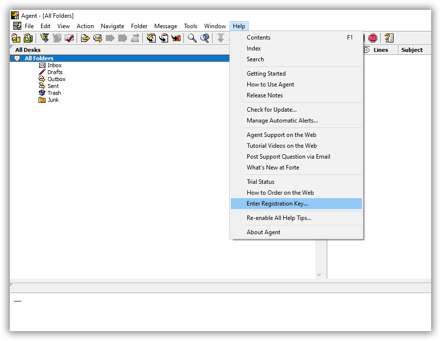 forte agent registration key