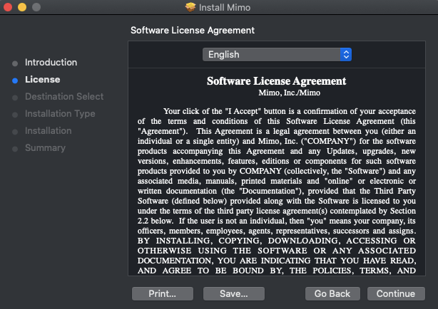 Mimo License Agreement