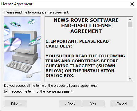 Newsrover Newsreader License Setup 2