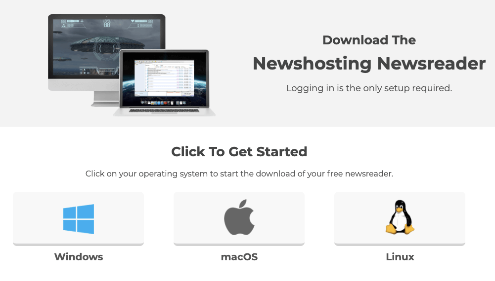 Newshosting Newsreader Get Started