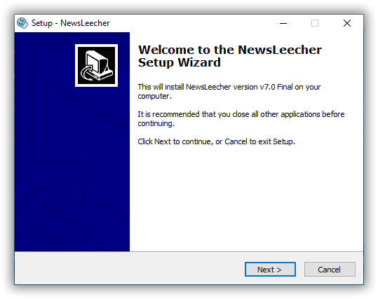 Newsleecher Newsreader Set Up Wizard