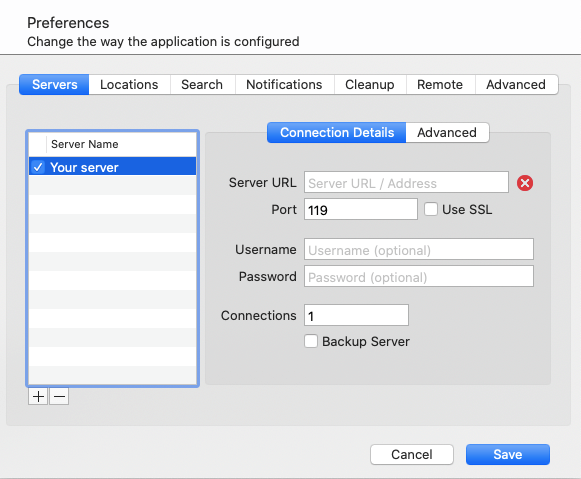 Nzbvortex Settings