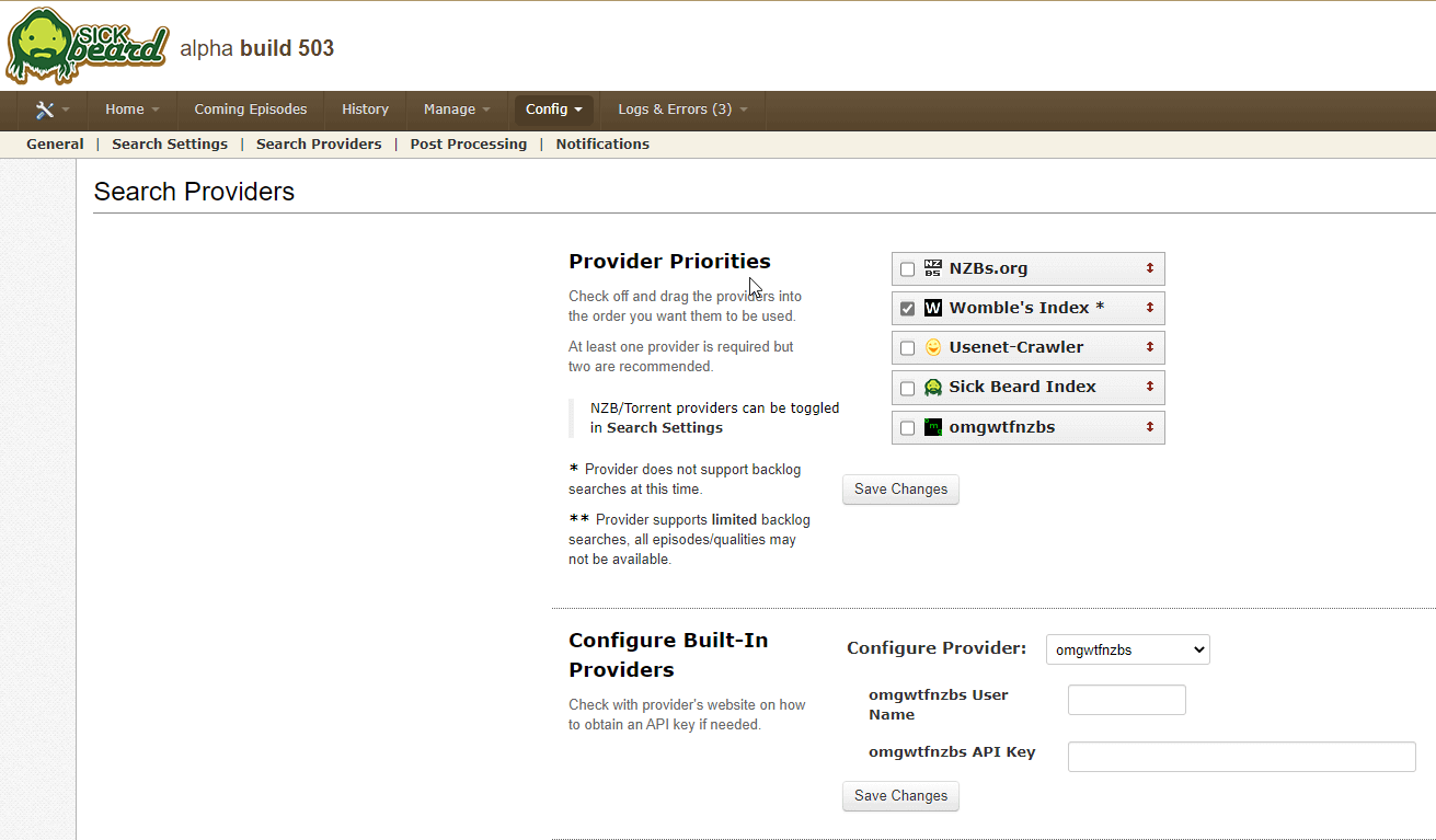 sickbeard vs sonarr 2017