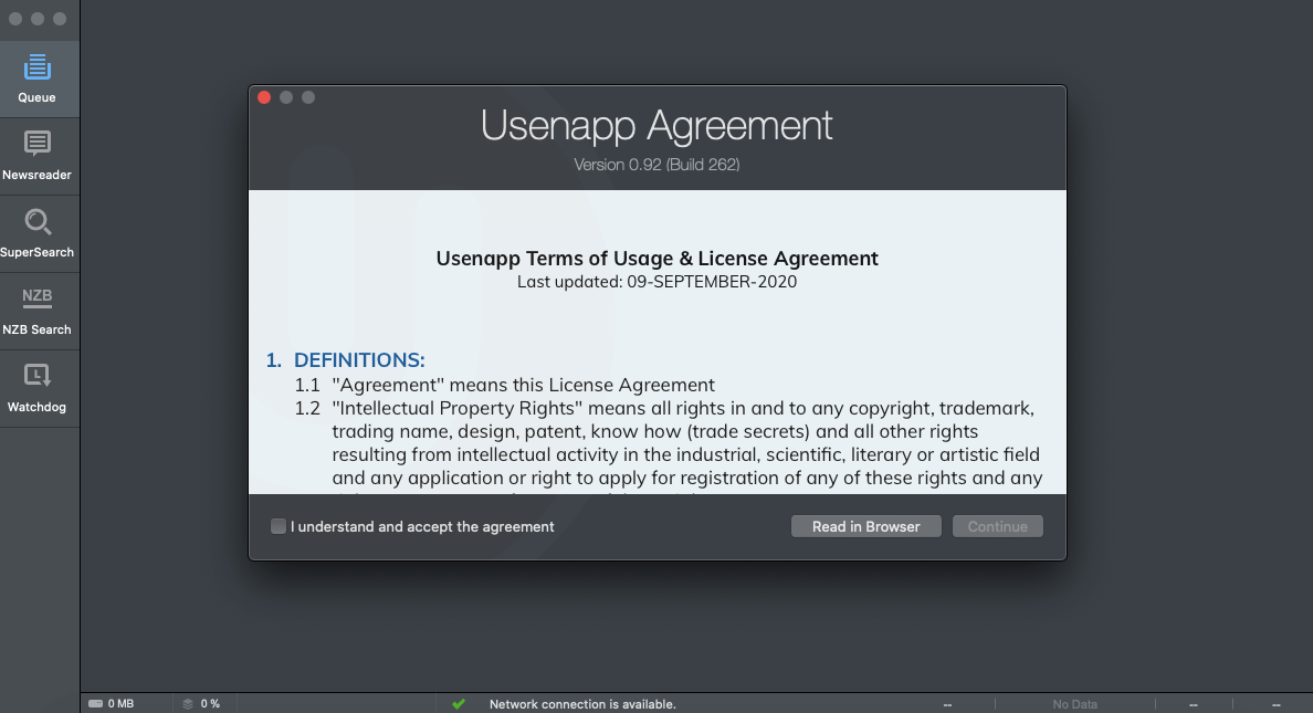 Usenapp Agreement