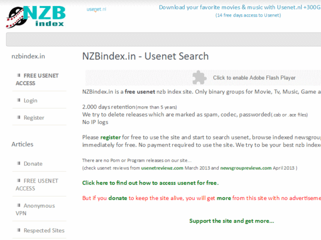 nzb search no registration