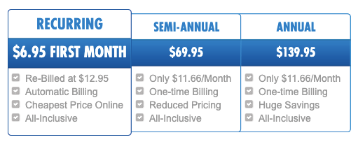 Alibis Pricing