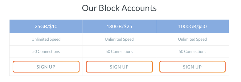 Astraweb Pricing Block