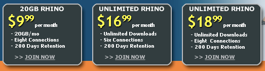 Rhinonewsgroups Pricing